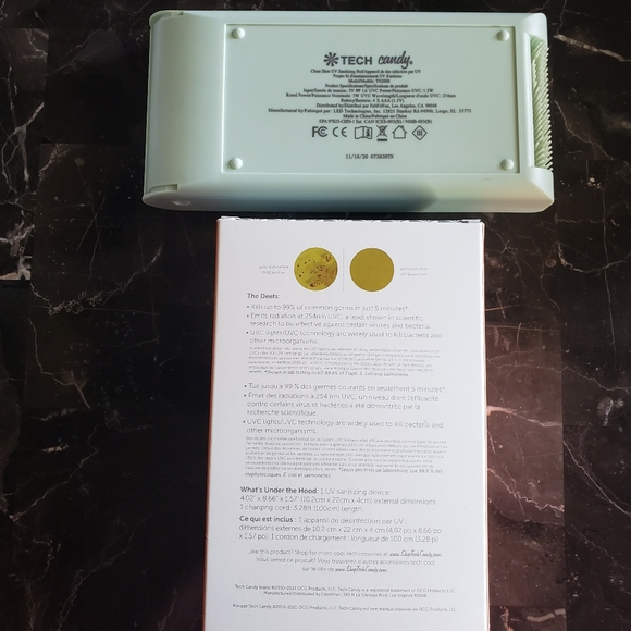 4 Fab Fit Fun Items - shower speaker,  LED planter, UV sanitizer, light diffuser - Picture 9 of 10